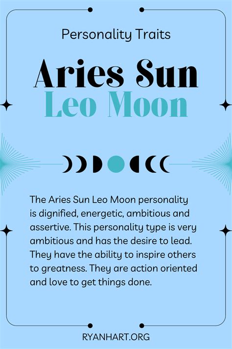 Aries Sun Leo Moon Personality Traits | Ryan Hart