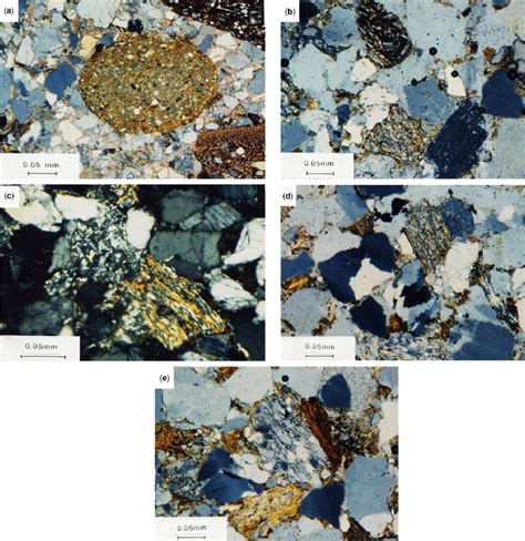 17 Thin Section Photomicrographs Of Arenitic Sandstones Of Upper