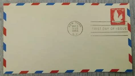 FIRST DAY OF Issue New York May 2 1956 Air Mail Vintage Stamp Envelope