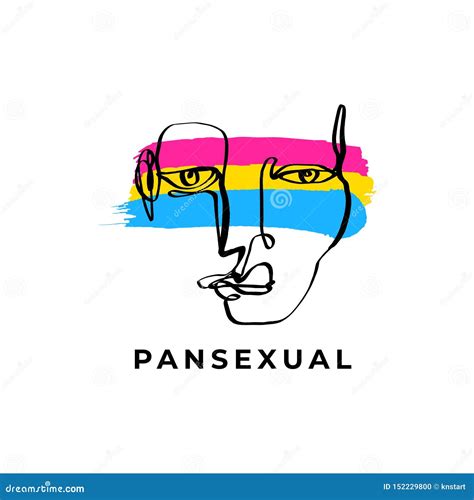 Pansexual Doodle Rainbow Parade Logo Concept Card Poster And More Vector Stock Illustration