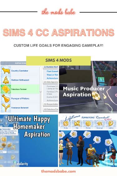 Best Sims Aspiration Mods Unique Gameplay And Tons Of Fun Artofit