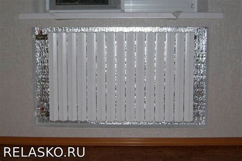 Как закрепить утеплитель с фольгой к стене за батареей? Почемучка ...