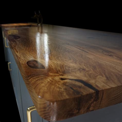 Bespoke Earthy Oak Resin Worktops Earthy Timber Sussex Uk