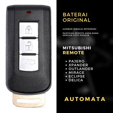 Jual Baterai Remote Kunci Keyless Smartkey Mitsubishi Pajero Xpander