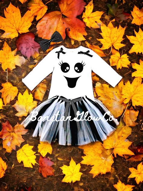 Girls Halloween Ghost Costume Cute Ghost Costume Tutu - Etsy