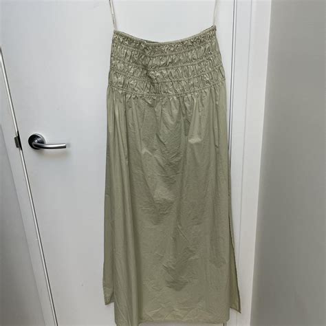 Nude Lucy Skirt With Side Splits Depop