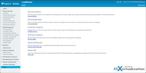 Progress Kemp Loadmaster Load Balancer Is A Complete Product Esx