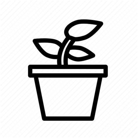 Ecology Environment Nature Plant Pot Icon