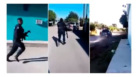 Video Graban La Huida De Policías En Sinaloa Minutos Antes De Un Asesinato