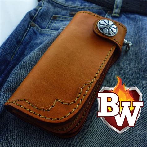 Custom Leather Biker Wallet | Literacy Basics