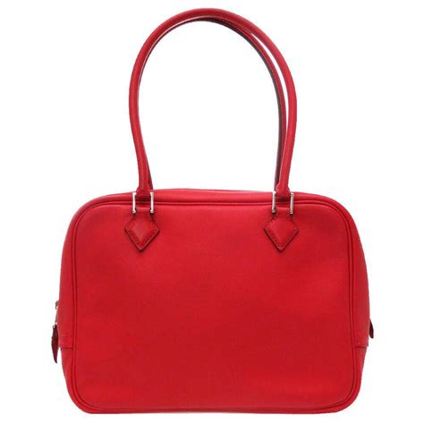 Hermès Mini plume Red Leather ref.177229 - Joli Closet