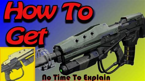 Exotic Pulse Rifle No Time To Explain Complete Quest Guide Youtube