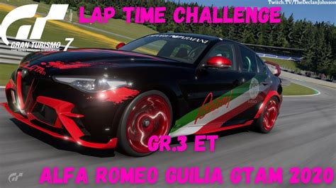 Lap Time Challenge Gr Fuji Et Alfa Romeo Guilia Gtam Au Red