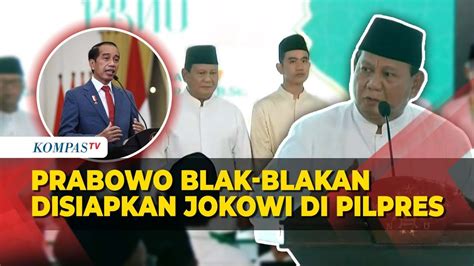 Blak Blakan Prabowo Ngaku Merasa Disiapkan Jokowi Di Pilpres 2024