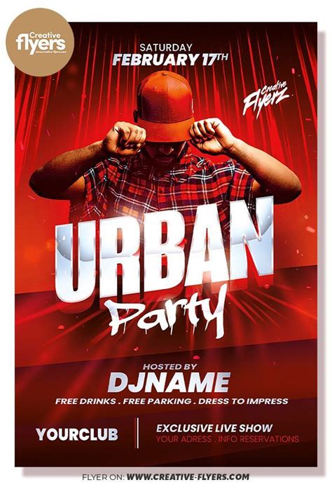 Urban Party Flyer Template To Download Creative Flyers Urban Party