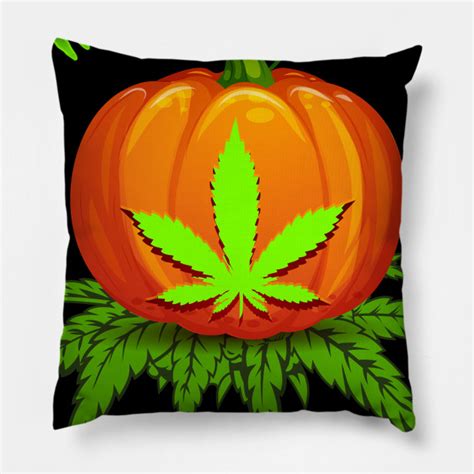 Pumpkin Weed THC Have a Halloweed Halloween Stoner - Halloweed - Pillow ...