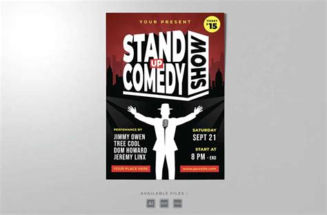 36 Best Stand Up Comedy Posters & Flyers | Envato Tuts+