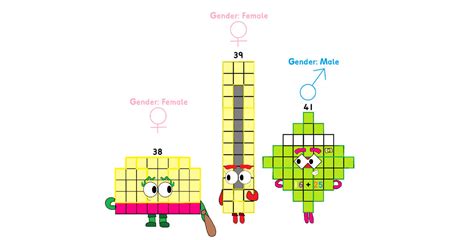 THREE FANMADE NUMBERBLOCKS #2: 38, 39 and 41 by ArbaTube35 on DeviantArt