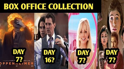 Oppenheimer Day 7 Vs Barbie Vs Mission Impossible 7 Vs Ajmer 92