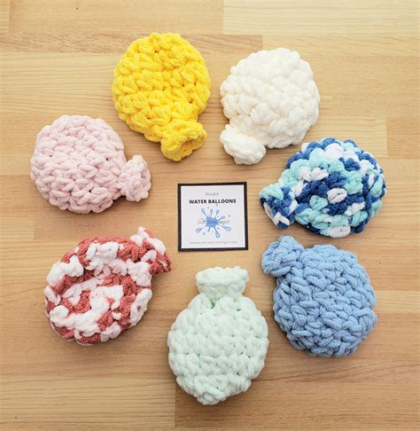 Crochet Water Balloon Pattern Only Reusable Water Balloons Etsy