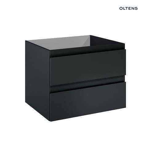 Oltens Vernal Szafka 60 Cm Podumywalkowa Wisząca Czarny Mat 60000300