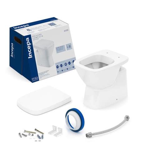 Kit Vaso Sanitário Convencional Com Assento Soft Close Suite Incepa