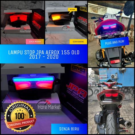 Jual LAMPU STOP JPA AEROX 155 OLD 2017 2018 2019 2020 ABS NON ABS BIRU