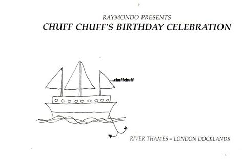 Chuff Chuff 1992 Birthday Celebration Houseclub Flyers