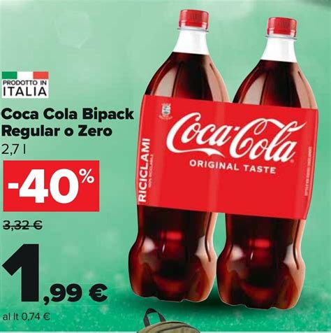 Coca Cola Bipack Regular O Zero 2 7 L Offerta Di Carrefour