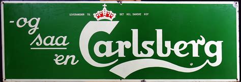 Reklame For Carslberg Bryggerierne Og Saa En Carlsberg Emaljeskilt