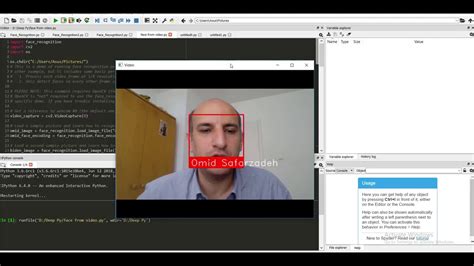 Face Recognition Basics Real Time From Webcam With Python Youtube