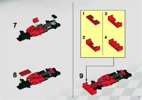 LEGO Instructions for set 8144 Ferrari 248 F1 Team (Michael Schumacher ...