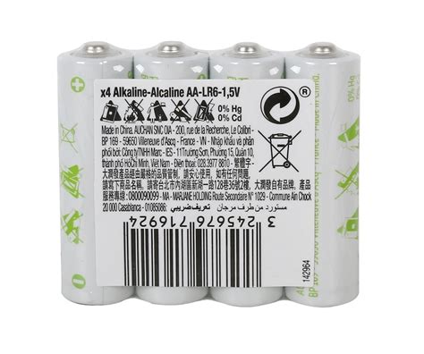 Baterie Alkaliczne Auchan Lr6 Aa 4 Szt Auchan Sklep EMPIK