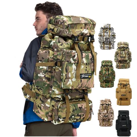 L Molle Camo Tactical Backpack Military Army Waterproof Hiking