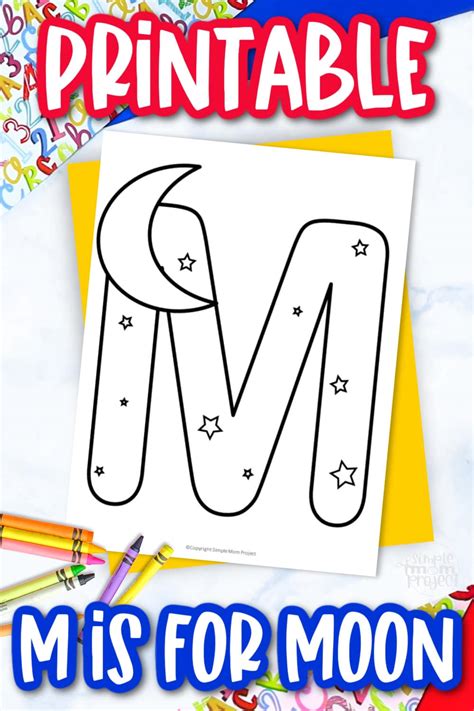 Free Printable Letter M Coloring Page Simple Mom Project