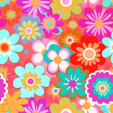 Premium Ai Image Beautiful Seamless Vector Floral Pattern Spring