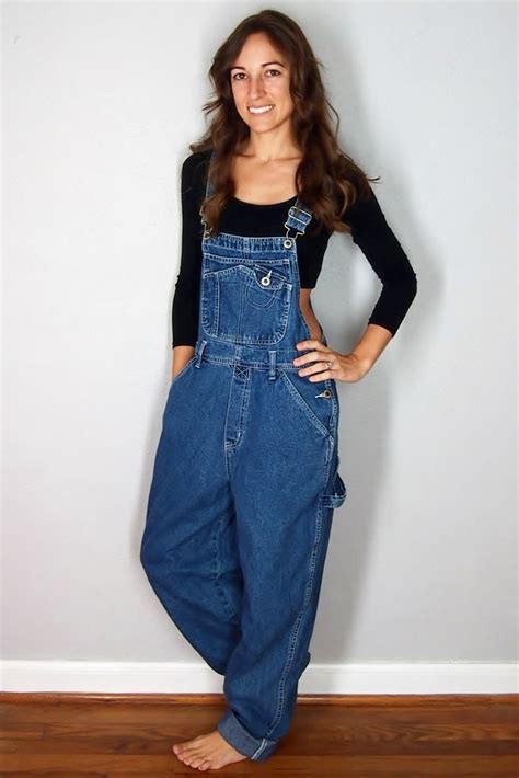 Vintage Denim Bib Overalls Medium Wash Denim Overalls Etsy Denim