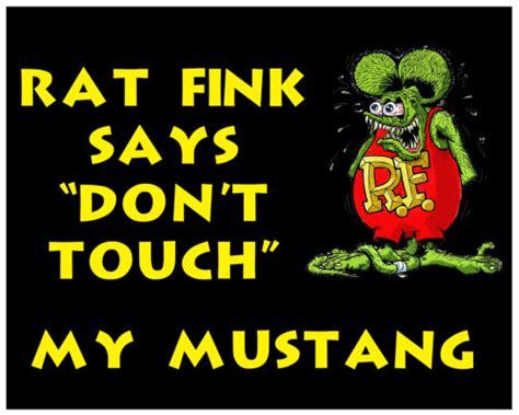 RAT ROD HOT ROD STREET ROD DECAL STICKER VINTAGE RACING RAT FINK MUSTANG EBay