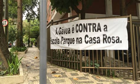 Escola Parque Da Gavea - Moradores da Gávea protestam contra novo endereço da Escola Parque ...
