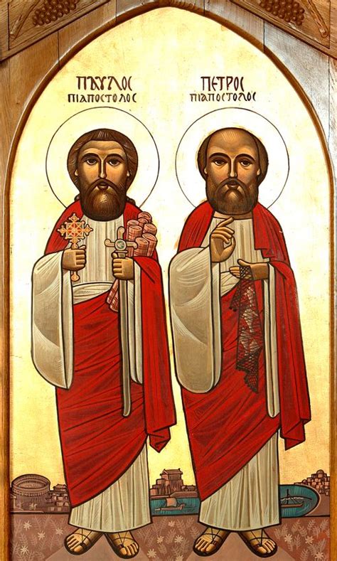 Icon By Isaac Fanous St Peter And St Pauls Coptic Orthodox Church St