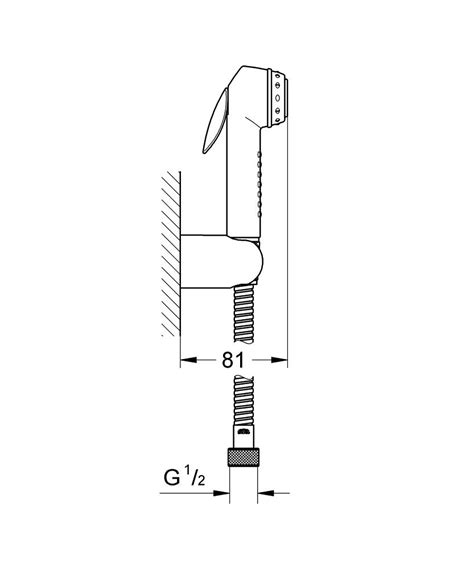 Trigger Spray Wall Holder Set 1 Spray GROHE