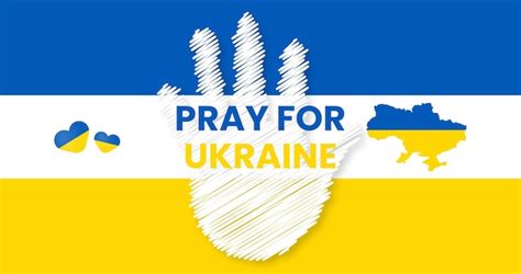 Premium Vector Pray For Ukraine Stop War Save Ukraine I Love Ukraine