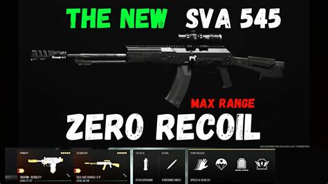 NEW META THE SVA 545 Zero Recoil Build YouTube