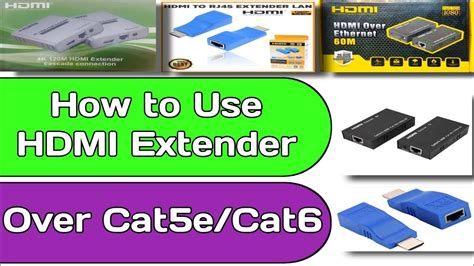 How To Use Hdmi Extender Over Cat5cat6 Upto 100 Meters I Extend Your Hdmi Cable Using Hdmi