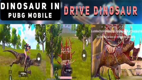 New Update Dinosaur In Pubg Mobile Now You Can Drive Dinosaur