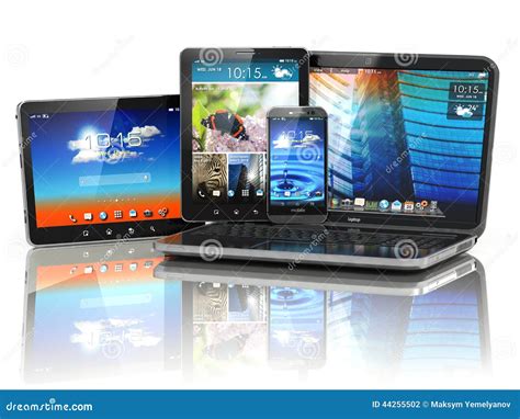 Dispositivos M Viles Ordenador Port Til Smartphone Y Tablet Pc Stock