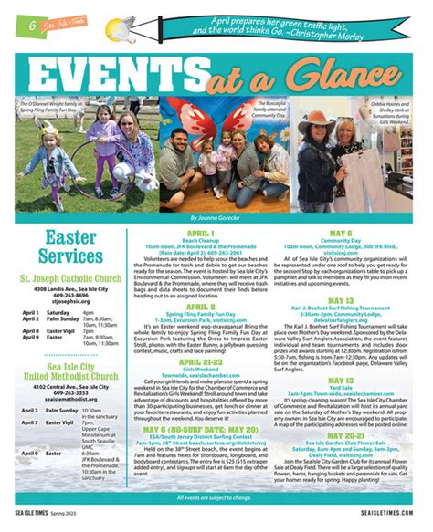 Seven Mile Publishing Sea Isle Times Spring 2023 Page 6 7