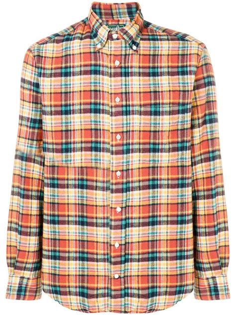 Vintage Shirts Vintage Men Gitman Vintage Check Pattern Flannel