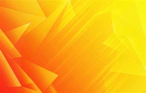 Orange Abstract Geometric Shape Background Vector Yellow Polygonal