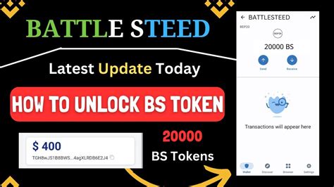 How To Unlock Battle Steed Tokens Battle Steed Airdrop Bs Token